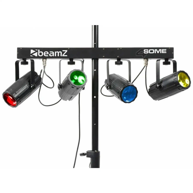 Zestaw oświetleniowy BeamZ 4-Some 4x 57 diod LED RGBW DMX