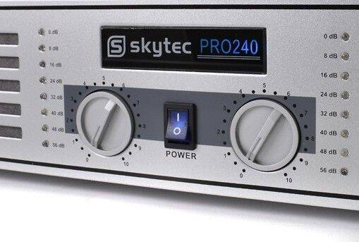 Wzmacniacz SkyTec SKY-240S 2x 240W - Srebrny