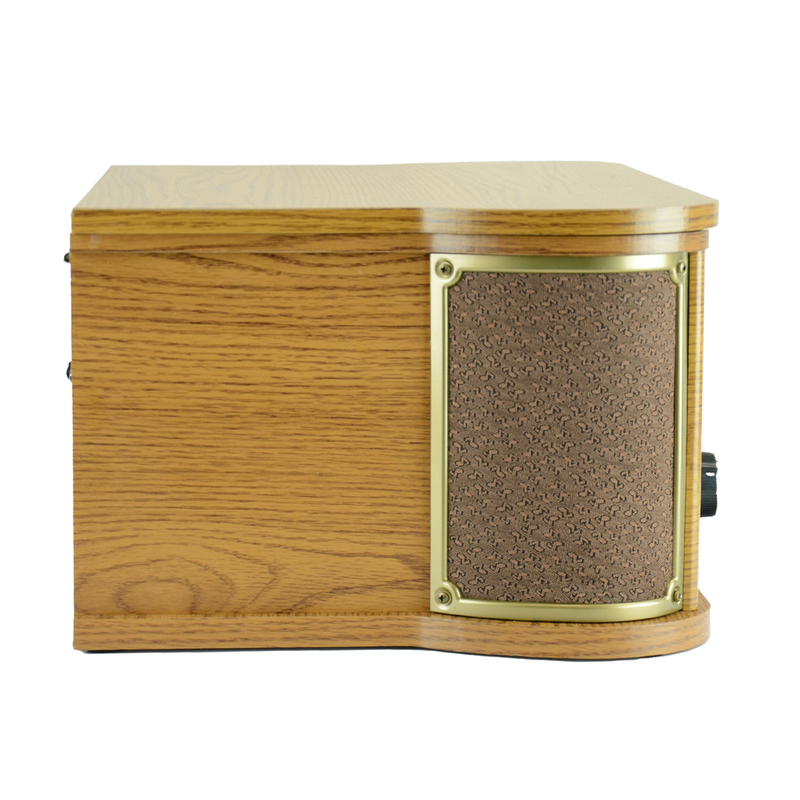 Gramofon Memphis BT CD DAB+ FM USB jasne drewno + winyl