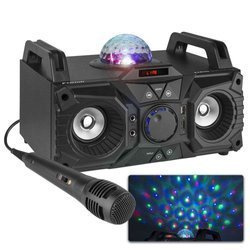 Boombox KAR100 z efektem świetlnym Fenton BT USB SD Karaoke