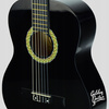 Gitara klasyczna 4/4 39" kolor czarny Guitar+ pokrowiec tuner struny kostki