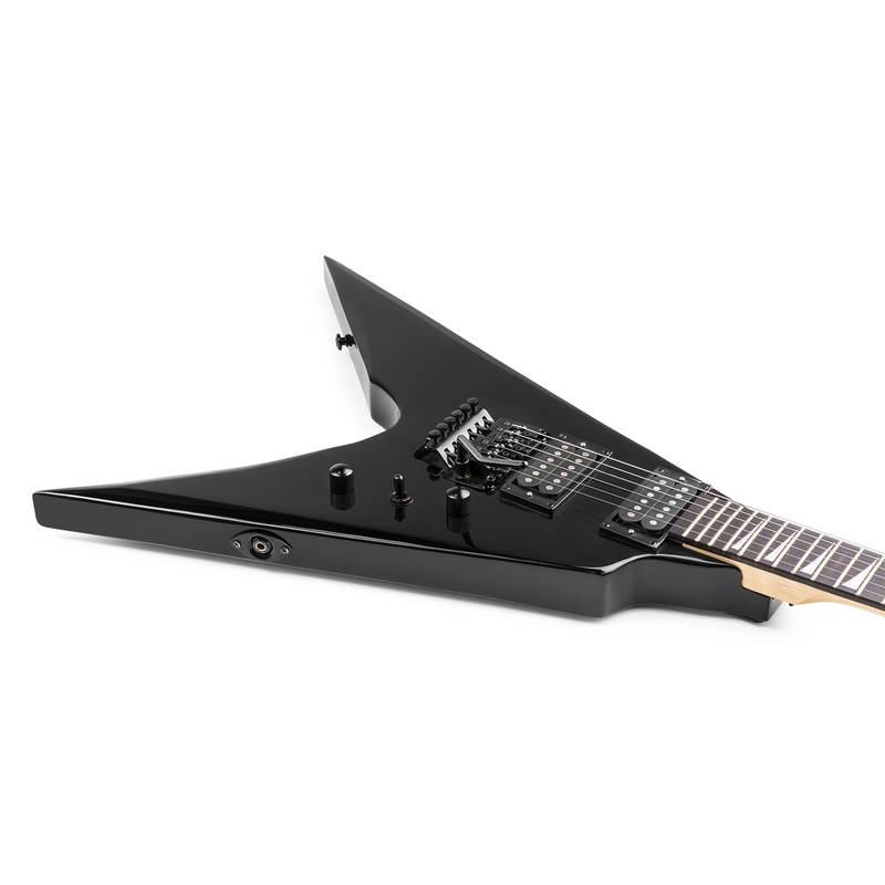 Zestaw: Gitara elektryczna GigKit czarna+ wzmacniacz tuner pokrowiec kostki struny