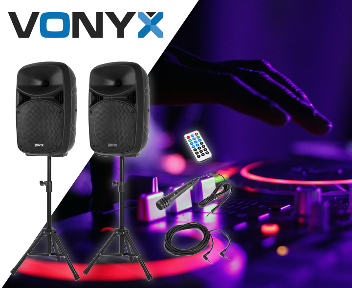 Zestaw nagłośnieniowy Plug&Play 600W Vonyx VPS102A