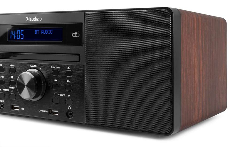 System muzyczny PRATO ALL-IN-ONE USB CD / DAB+ brązowy Audizio