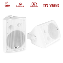 Zestaw kolumny instalacyjnych 2-drożnnych 6,5" 120W Skytec