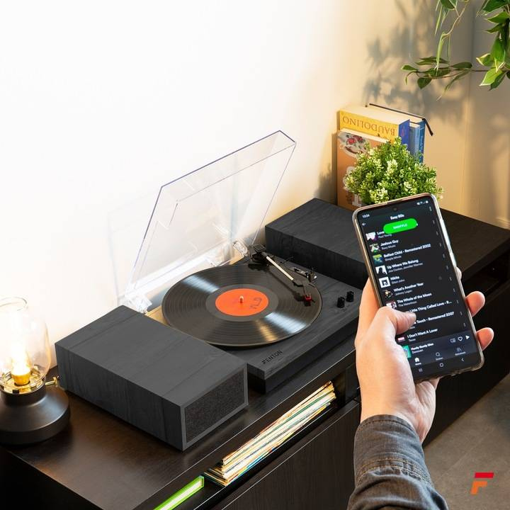 Gramofon z głośnikami Fenton RP165B + Winyl