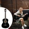 Gitara klasyczna 3/4 dla dziecka młodzieżowa SoloArt Max czarna+ akcesoria