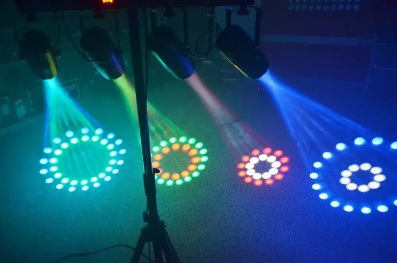 Zestaw oświetleniowy BeamZ 4-Some 4x 57 diod LED RGBW DMX