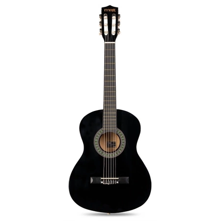 Gitara klasyczna 3/4 dla dziecka młodzieżowa SoloArt Max czarna+ akcesoria