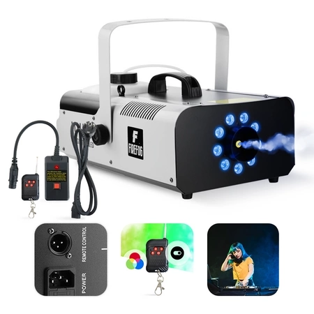 Wytwornica dymu z LED RGB 1500W Eagle 1500LED dwa piloty/ Firefog