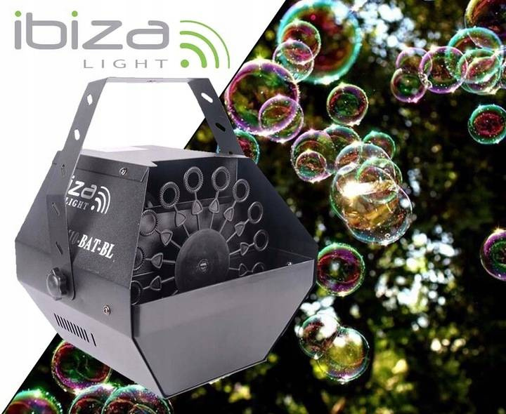Bezprzewodowa wytwornica baniek Ibiza LBM10BAT-BL