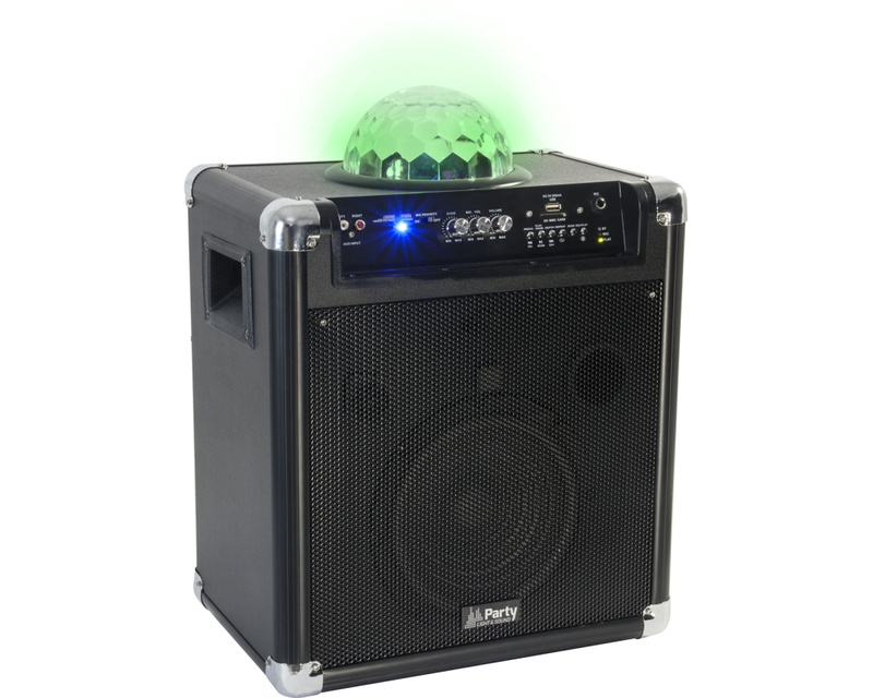 Kolumna aktywna z półkulą RGB LED PARTY-KUBE300VHF 8” 300W Ibiza